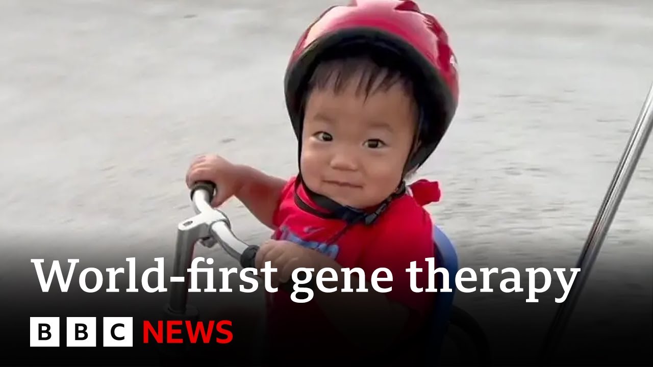 Boy with rare condition amazes doctors after world-first gene therapy | BBC News