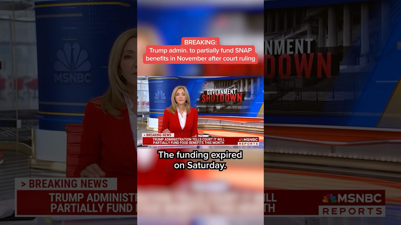 BREAKING: Trump admin. to partially fund SNAP benefits in November after court ruling