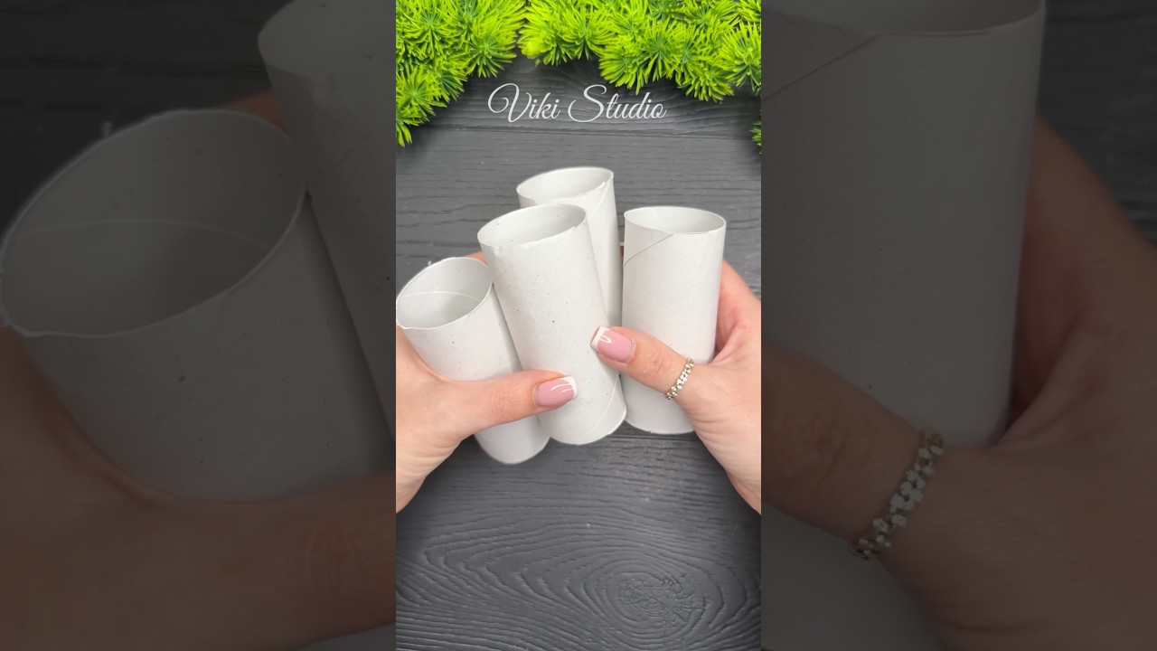 Christmas Crafts Ideas! Toilet Paper Roll Winter Ornaments #christmas #shorts