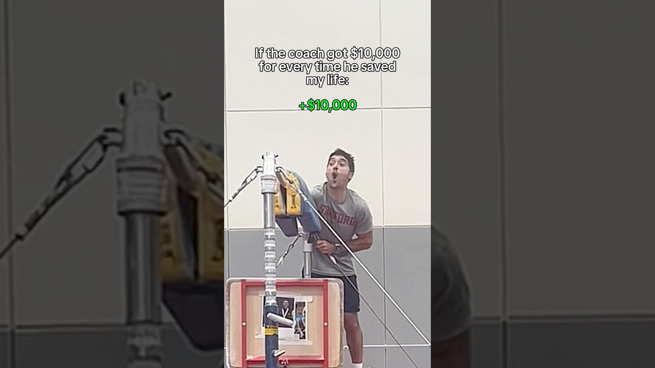 Coach is a millionaire now 😂 #gymnastics #coach #sports #olympics #olympic #sport #fails #fail #d1