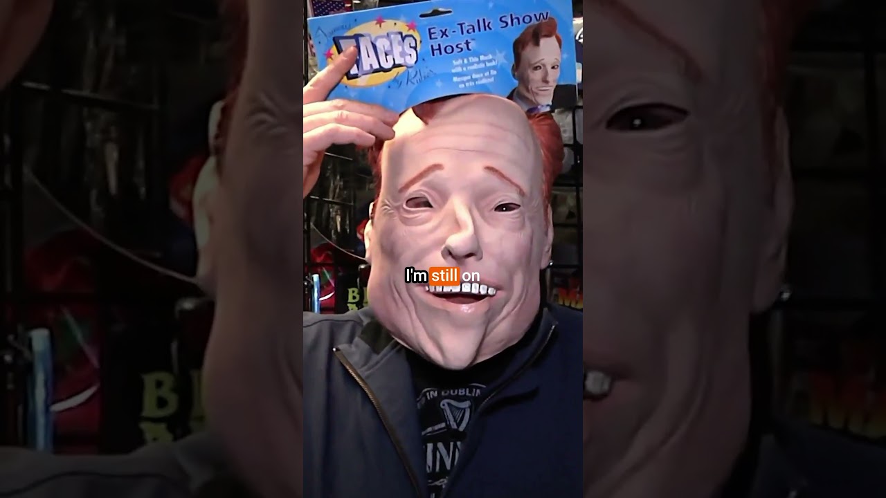 Conan finds a Halloween mask of his own face. #podcast #conanobrien  #comedy #halloween
