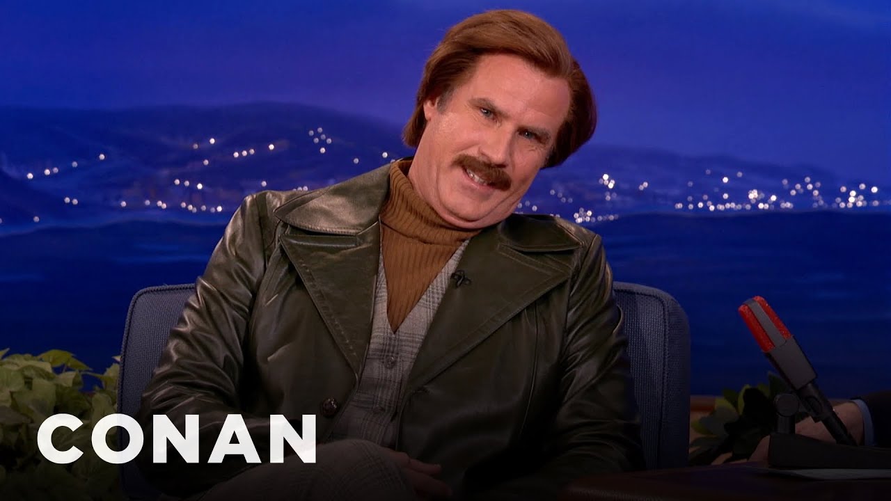 Conan Makes Ron Burgundy Cry | CONAN on TBS