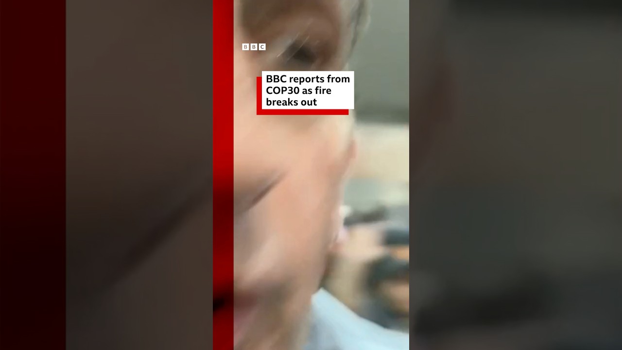 COP30 evacuated after fire breaks out inside venue. #COP30 #Brazil #ClimateChange #BBCNews