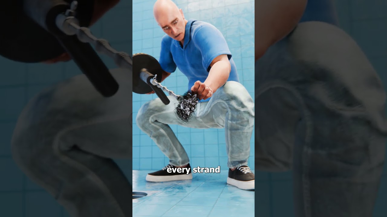 Could You Knit A Sweater From Shower Hair 🤔