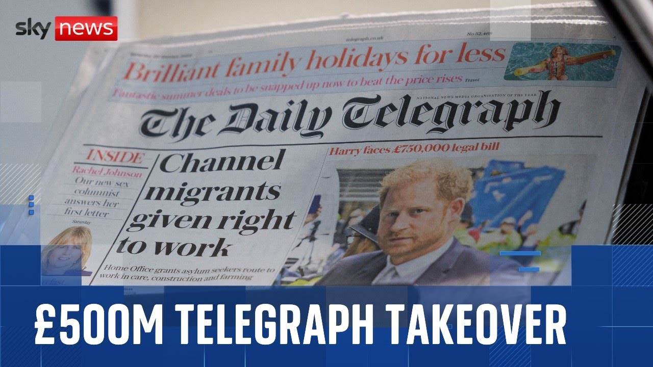 Daily Mail owner strikes £500m deal to buy Telegraph