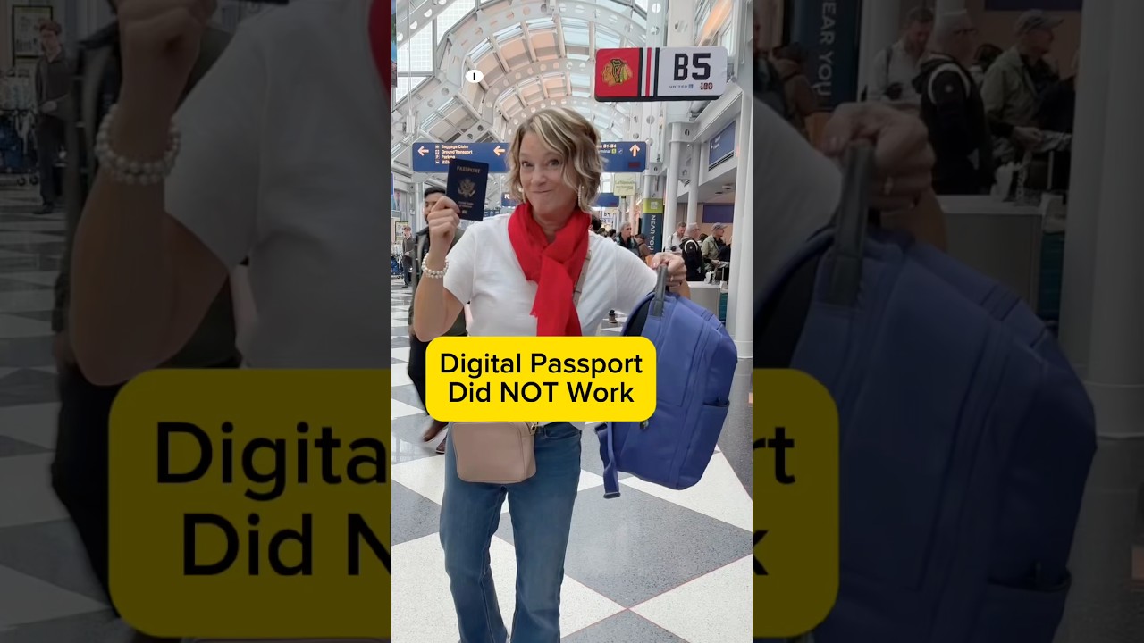 Digital Passport Did NOT Work in TSA Lines #traveltips