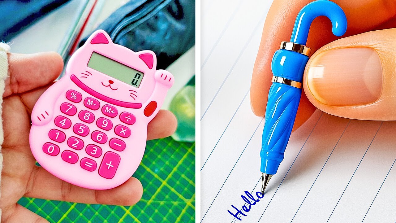 💖 DIY MINI SCHOOL SUPPLIES 🎨 Adorable Back to School Crafts! 🖍️