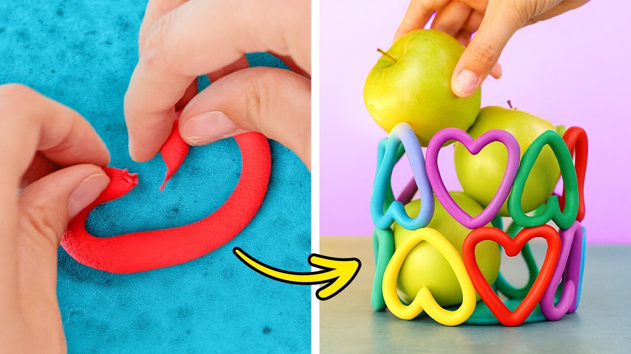 🌈 DIY RAINBOW CRAFTS 💖 Fun Polymer Clay Ideas! ✨🎨