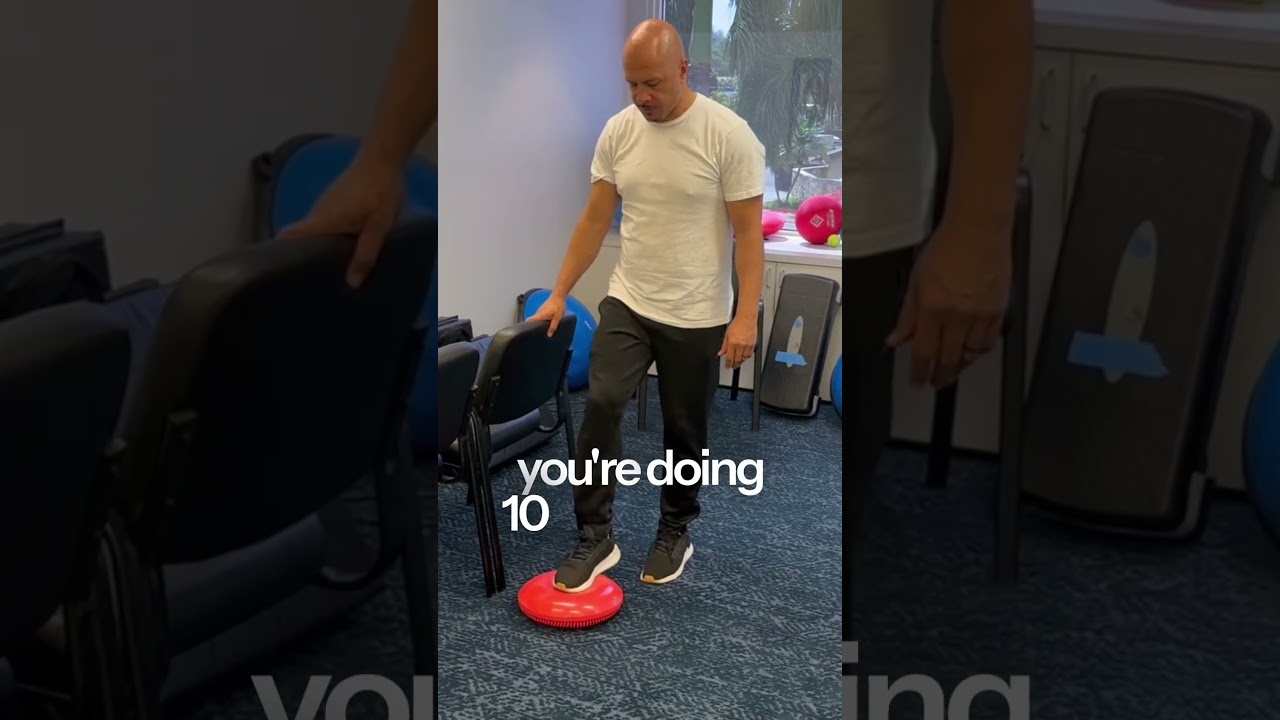 Do You Have Trouble Balancing? This Tapping Exerice Improves Proprioception #fallprevention