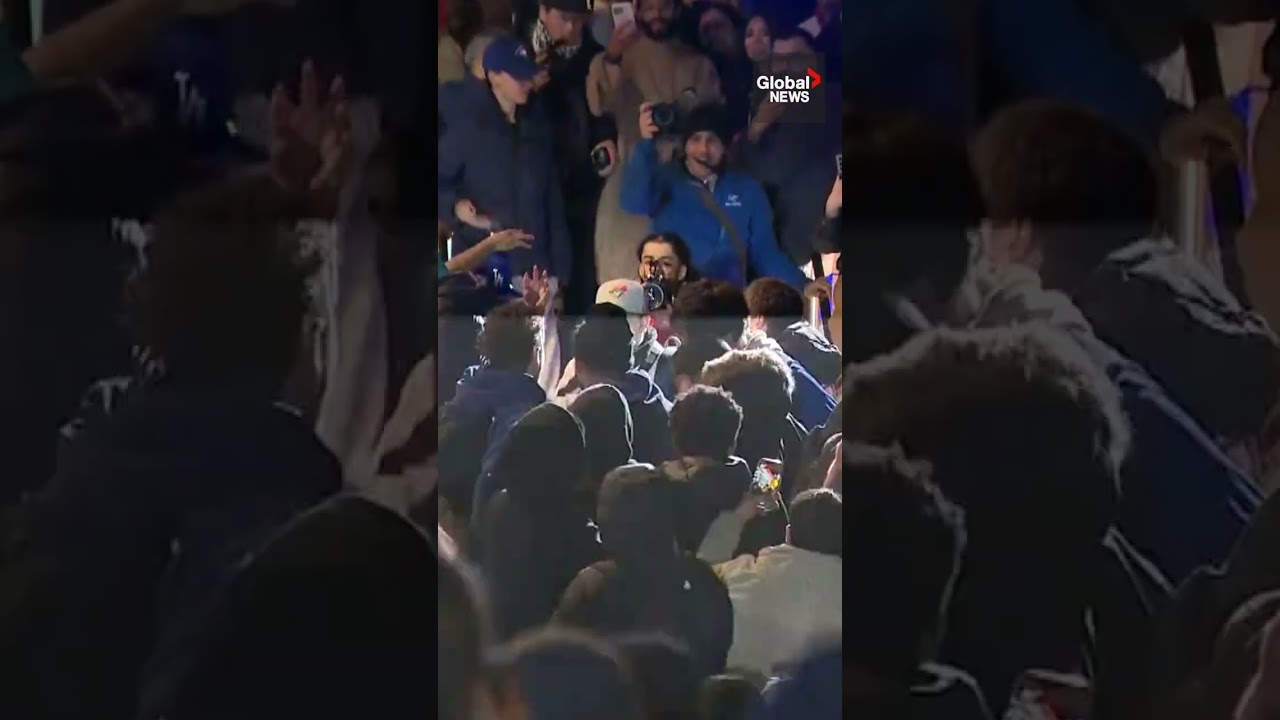 Dodgers fan shocks crowd by revealing Blue Jays jersey underneath his LA colours