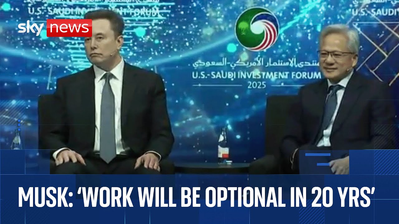 Elon Musk and Jensen Huang discuss the future of technology, AI and space at US-Saudi form