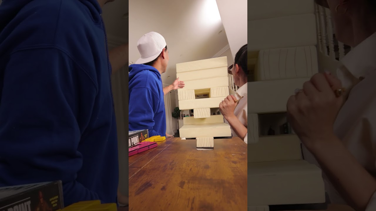 Epic Block Tower Fail with Rumi