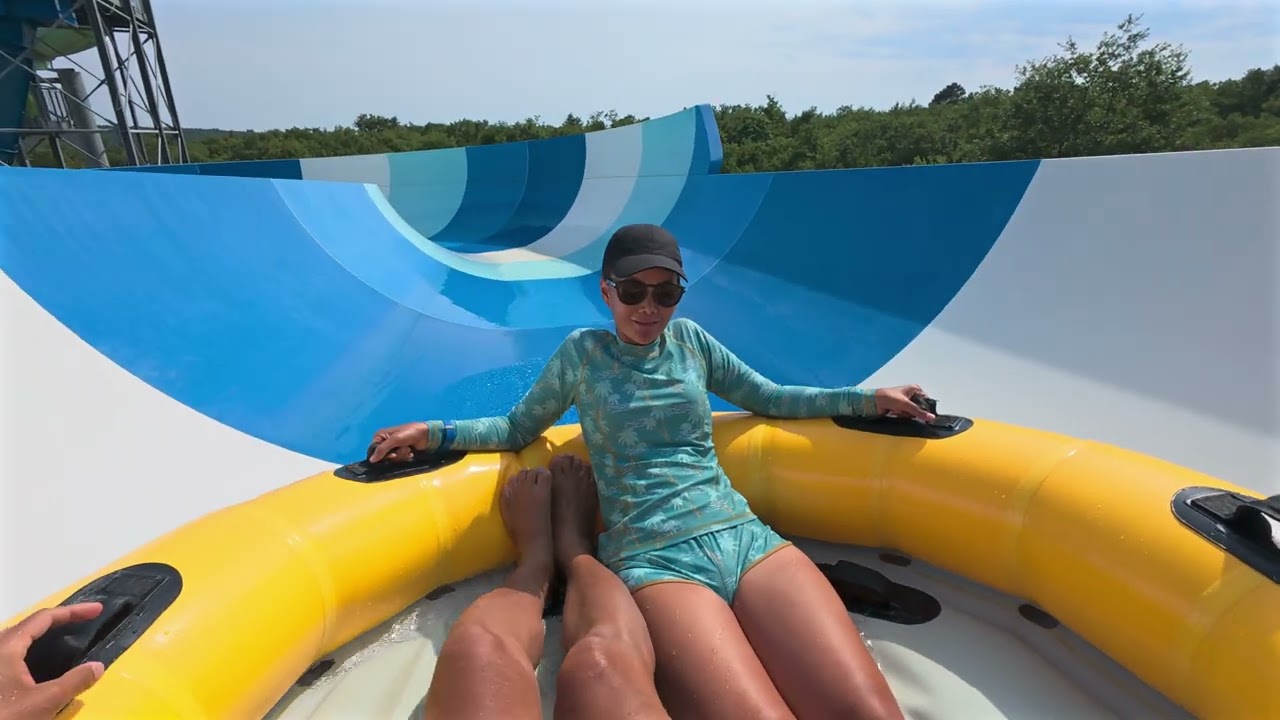 Family Rafting Water Slide at Aquapark Istralandia 🇭🇷