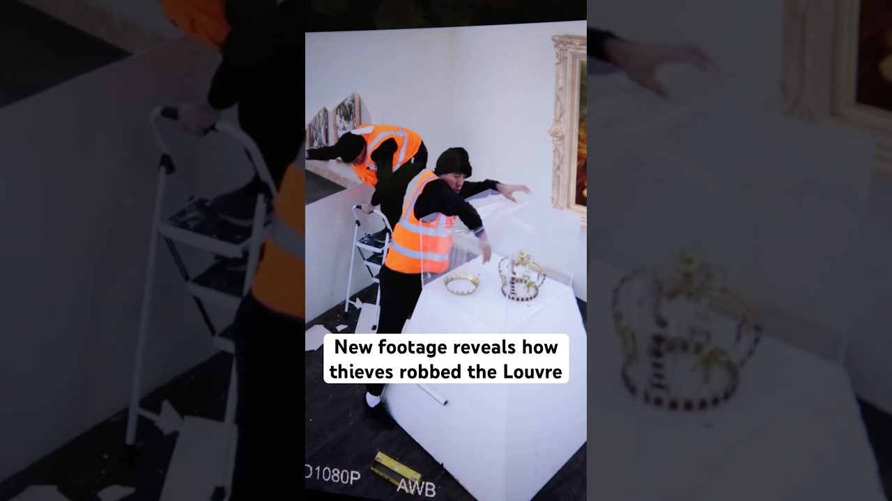 Footage of the Louvre Heist
