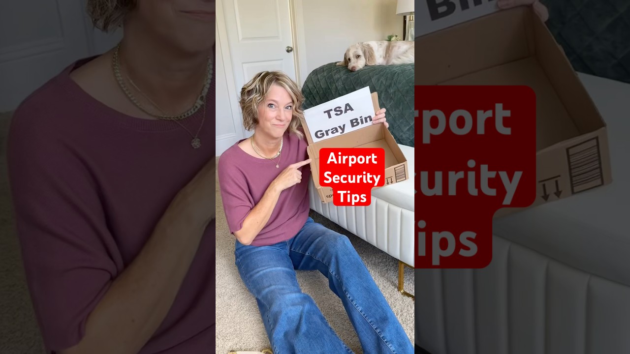 Free TSA Travel Tips in Airport Security Line