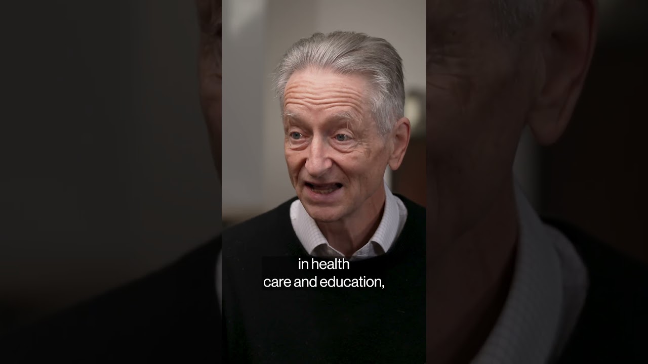 “Godfather of AI” on the risks of artificial intelligence #shorts #ai #geoffreyhinton