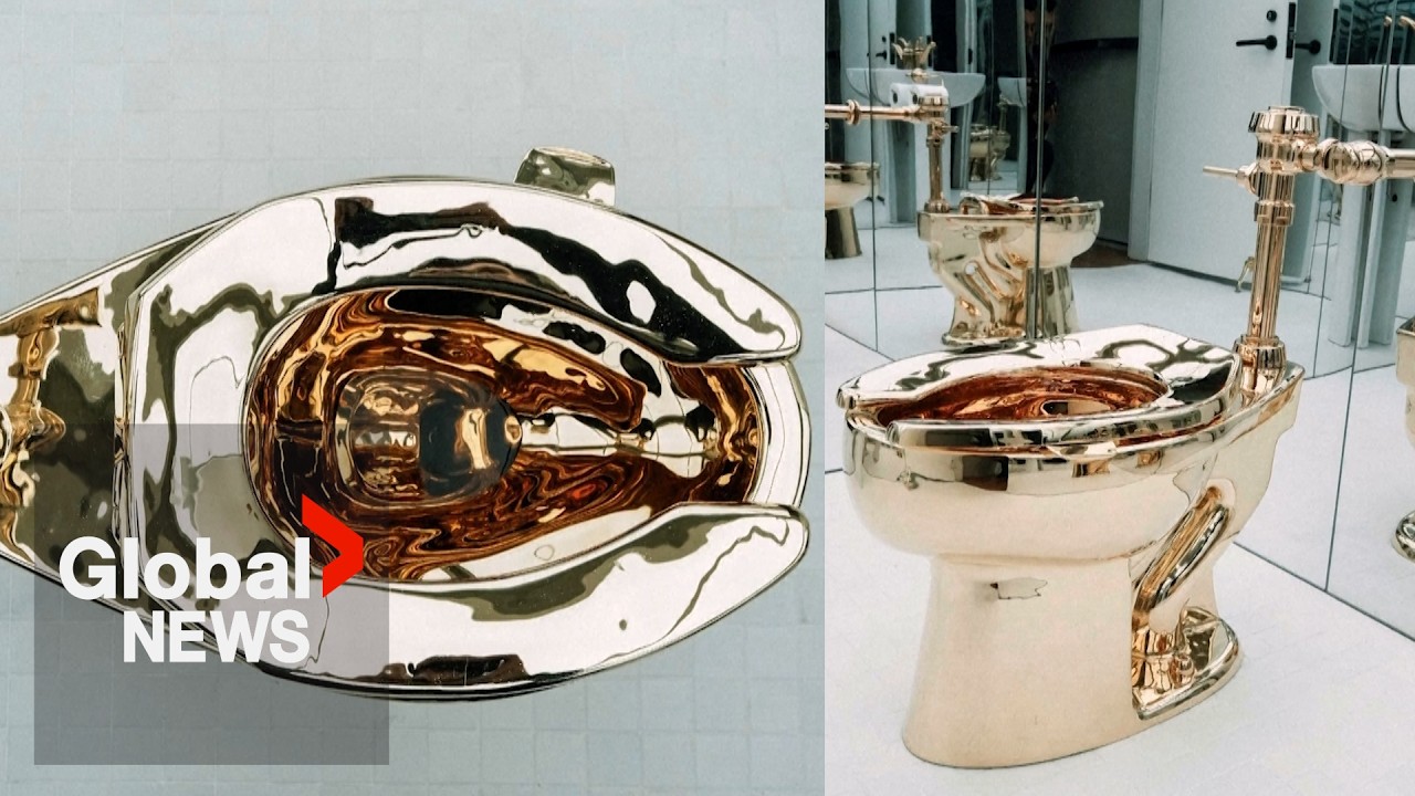 Gold toilet ‘America’ expected to fetch $10 million at auction in NY