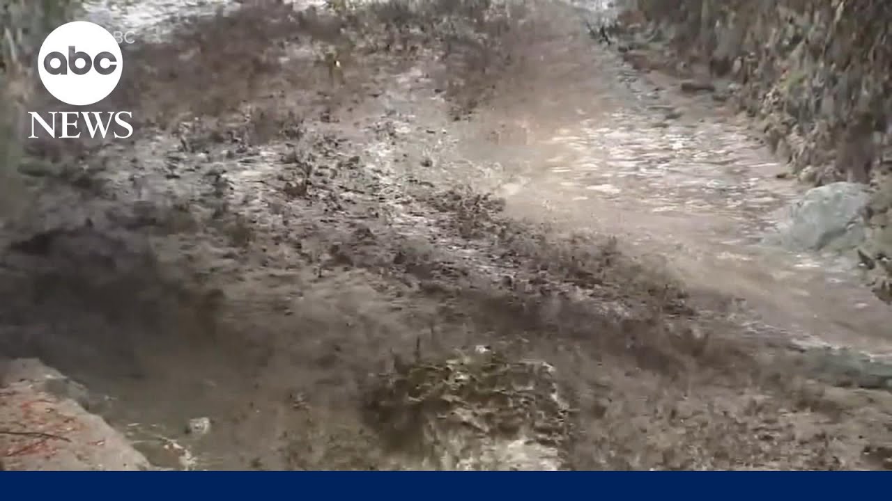 Growing risk of mudslides after heavy rain batters California