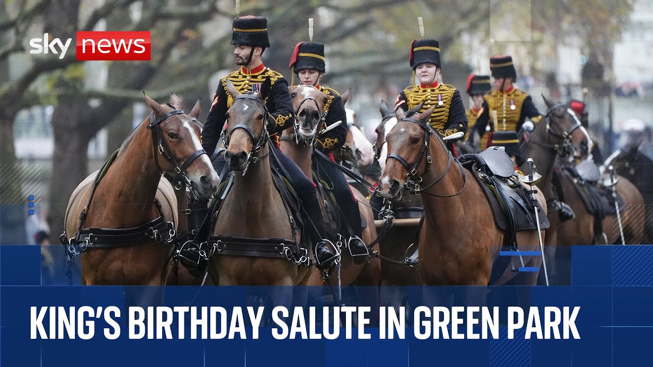 Gun Salutes held in London for King’s birthday