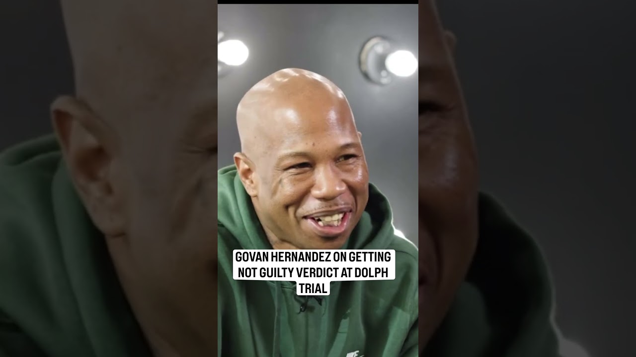 Hernandez Govan reacts to his Not Guilty Verdict in the Young Dolph murder trial.