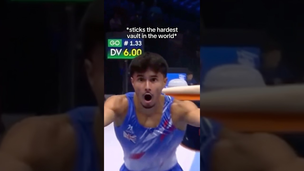 His reaction 😳 #gymnastics #gymnast #sports #olympics #olympic #sport #fails #fail