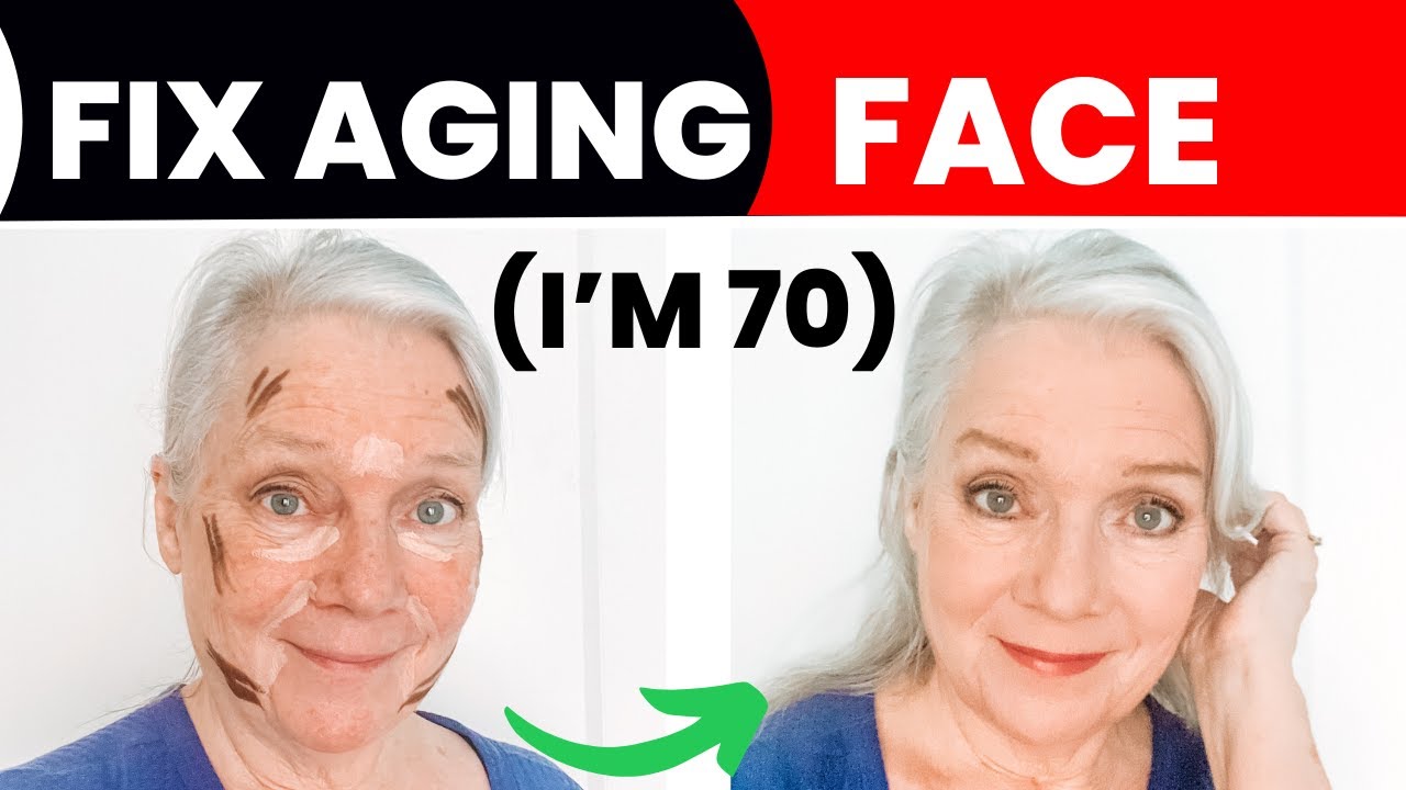How To Fix Aging Face & Look Younger Makeup Women Over 50 & 60 & 70