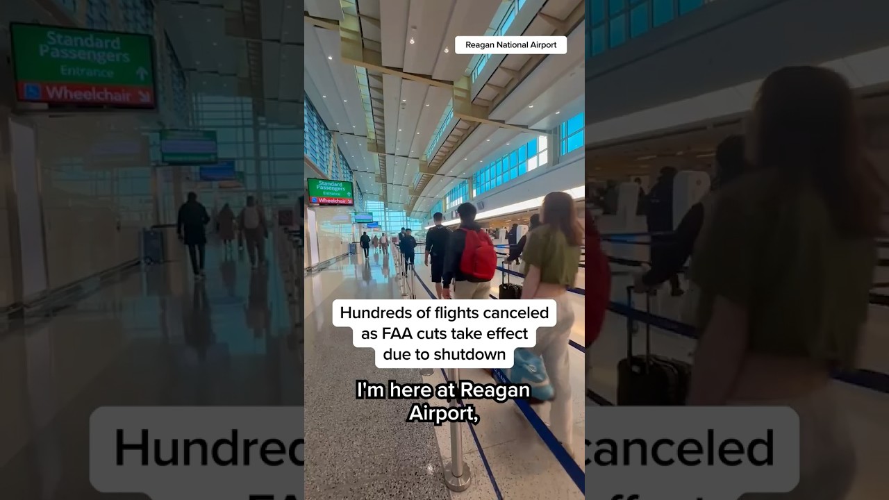 Hundreds of flights canceled as FAA cuts take effect due to shutdown