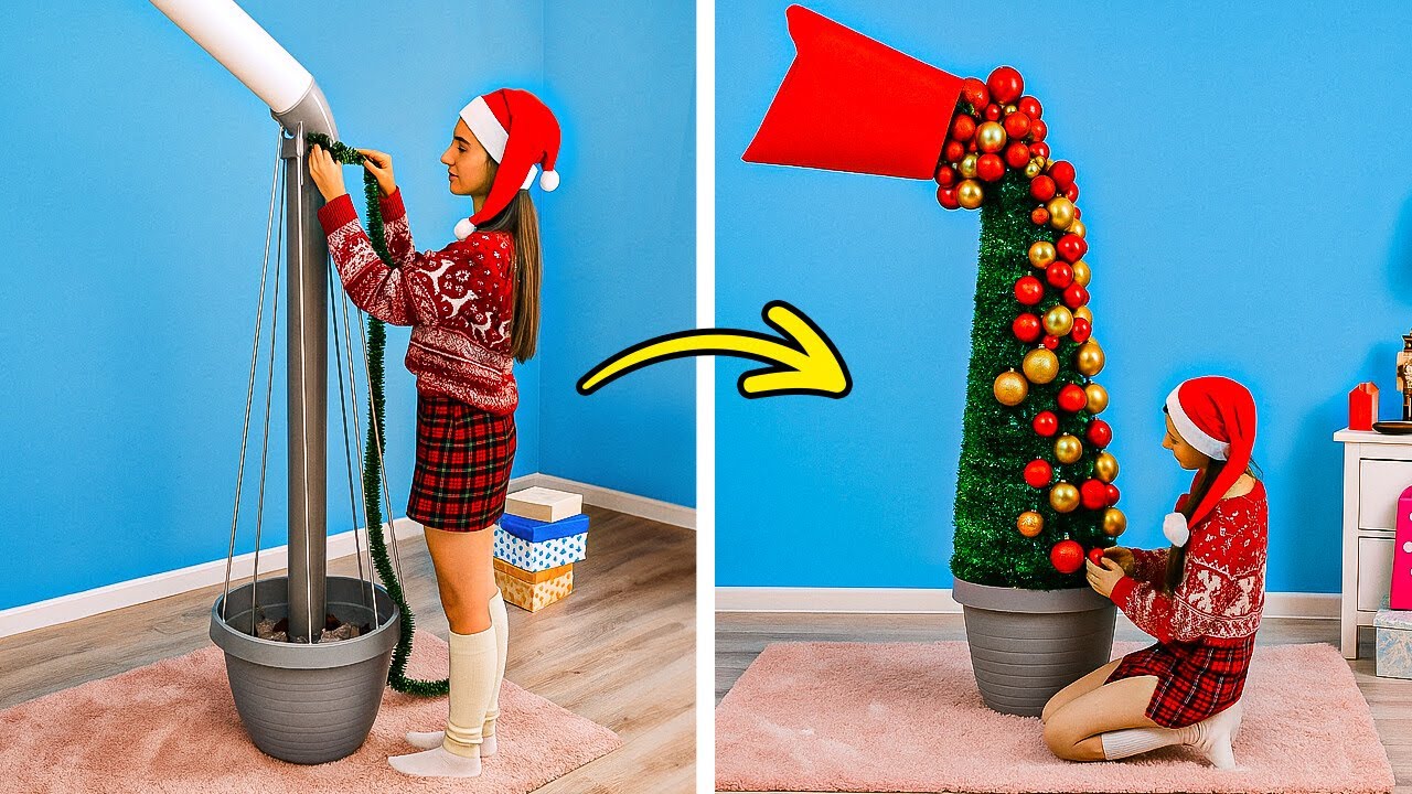I Built Christmas Trees from Trash 🎄💪 Creative DIY Ideas That Actually Look Awesome