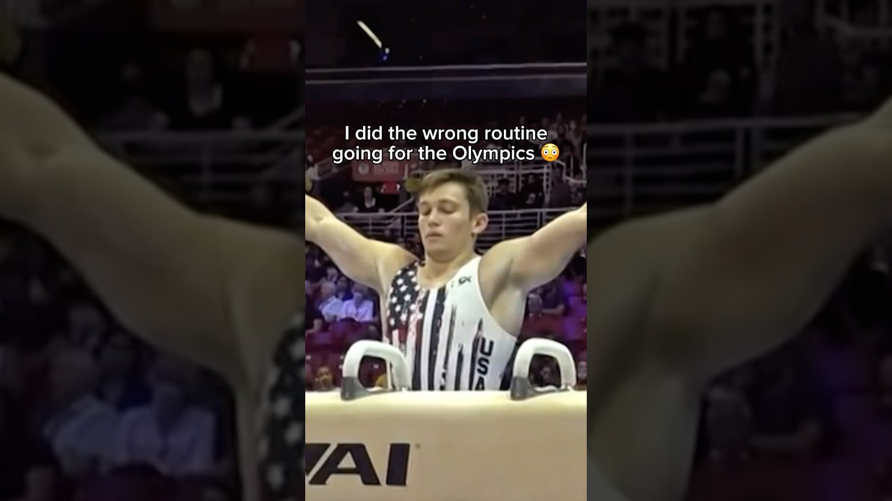 I had to improvise 😳 #gymnastics #gymnast #olympics #sports #olympic #coach #sport #d1 #pommelhorse