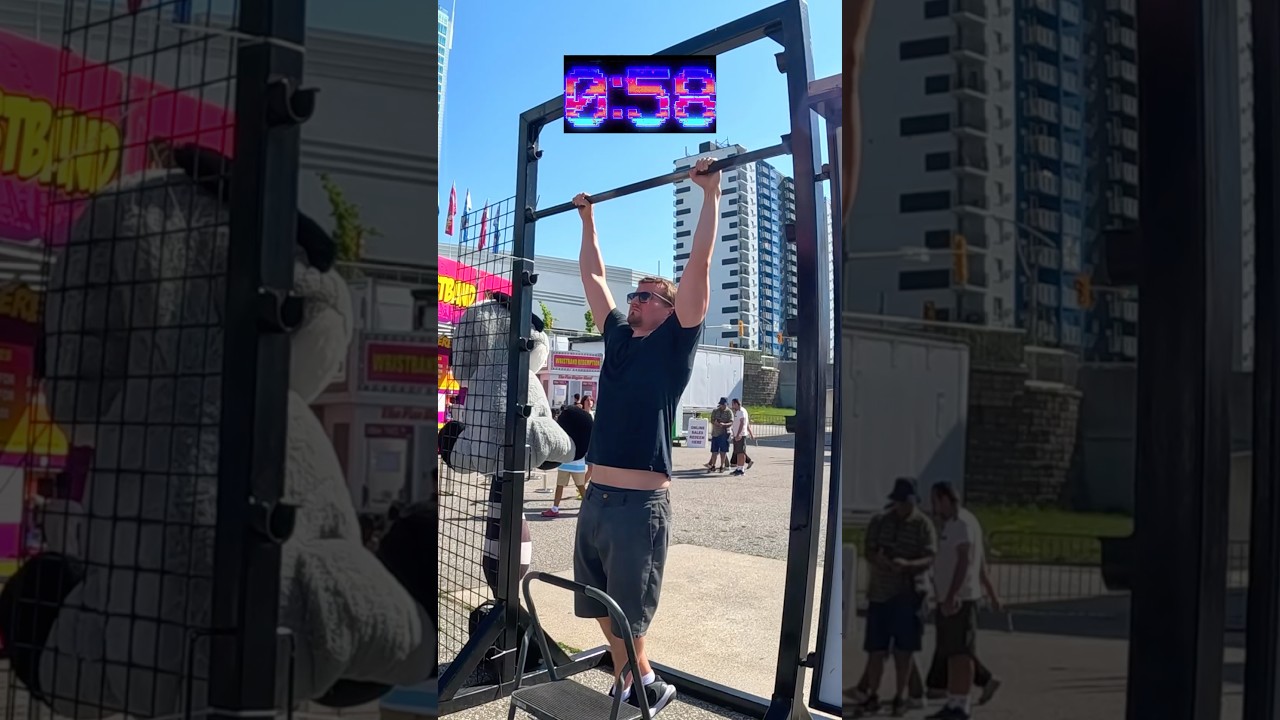 I played the hang on the bar carnival game 🥹❤️