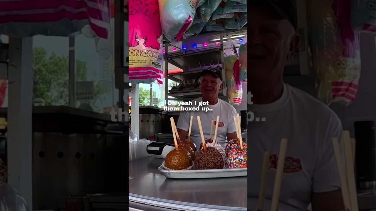 I tried buying cotton candy at the carnival 🥹❤️