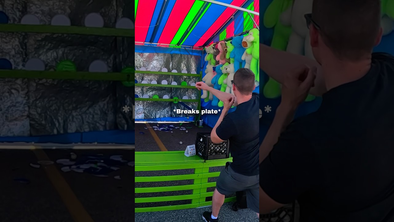 I tried to beat the baseball carnival game 🥹❤️