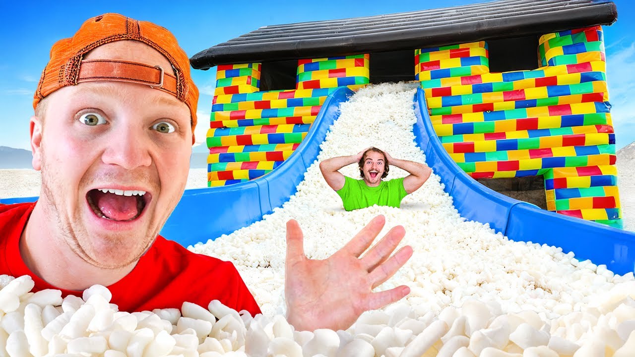 I Turned My House Into PACKING PEANUTS!