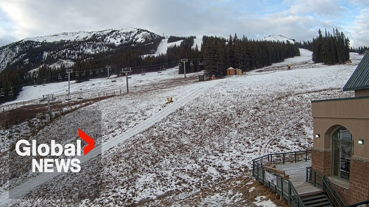 Lack of snow at Jasper National Park ski resort delays winter fun