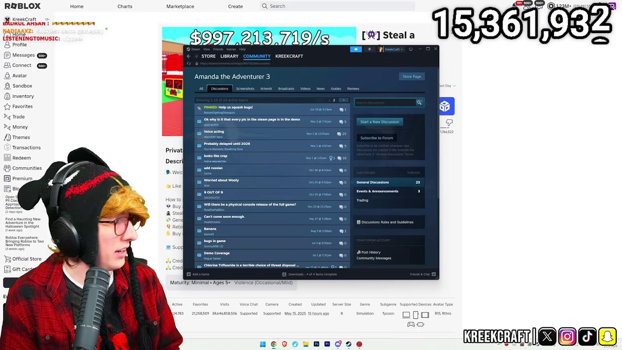 🔴LIVE! AMANDA THE ADVENTURER 3 (FULL GAME)