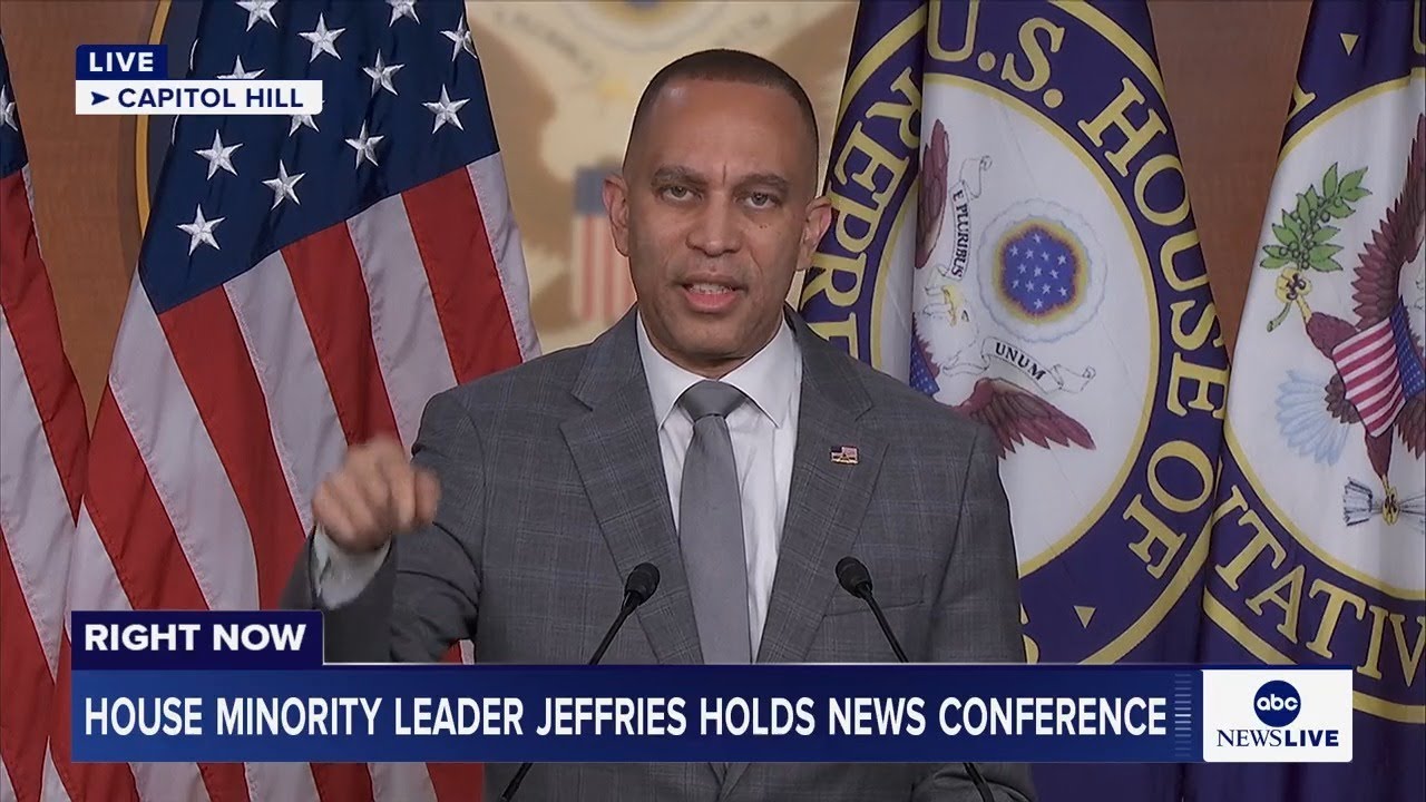 LIVE: House Minority Leader Jeffries holds news conference on day 35 of government shutdown