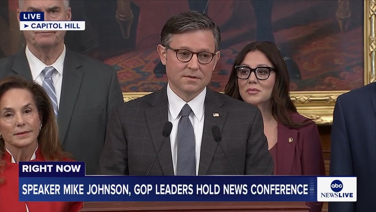 LIVE: Speaker Johnson, GOP leaders hold news conference on day 35 of government shutdown