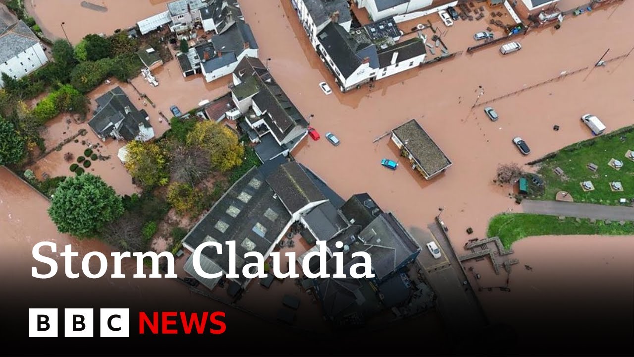 Major incident declared as Storm Claudia causes flooding and disruption | BBC News