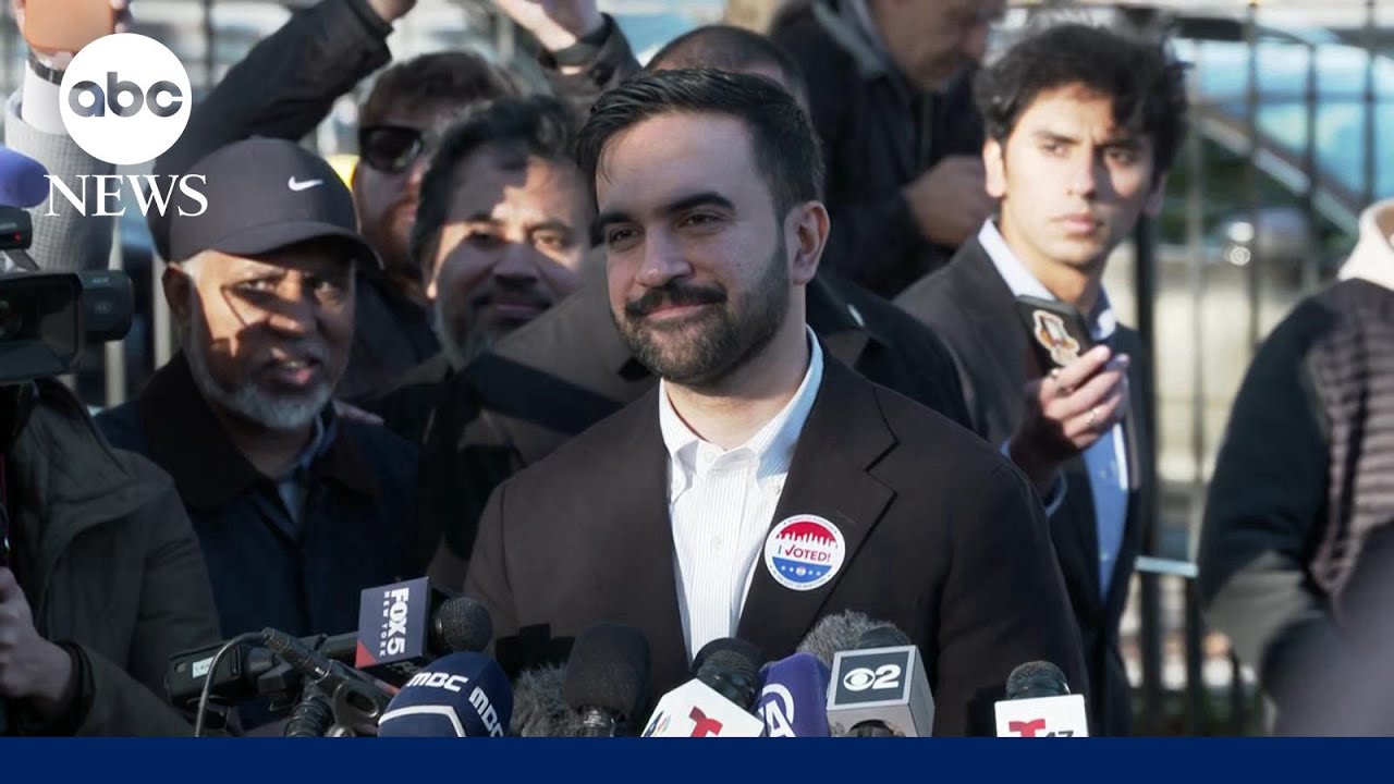 Mamdani says ‘we’re on the brink of making history’ after voting on Election Day