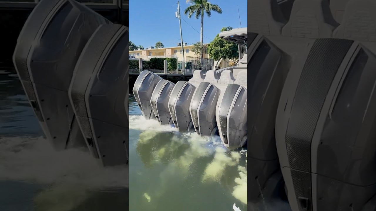 Mansory Boat With 6 Engines! 🛥️ @sbxcars  #mansory #yachts #boats