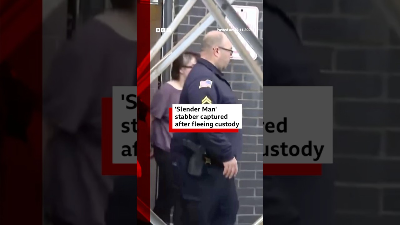Morgan Geyser, the ‘Slender Man’ stabber, captured after fleeing custody. #BBCNews