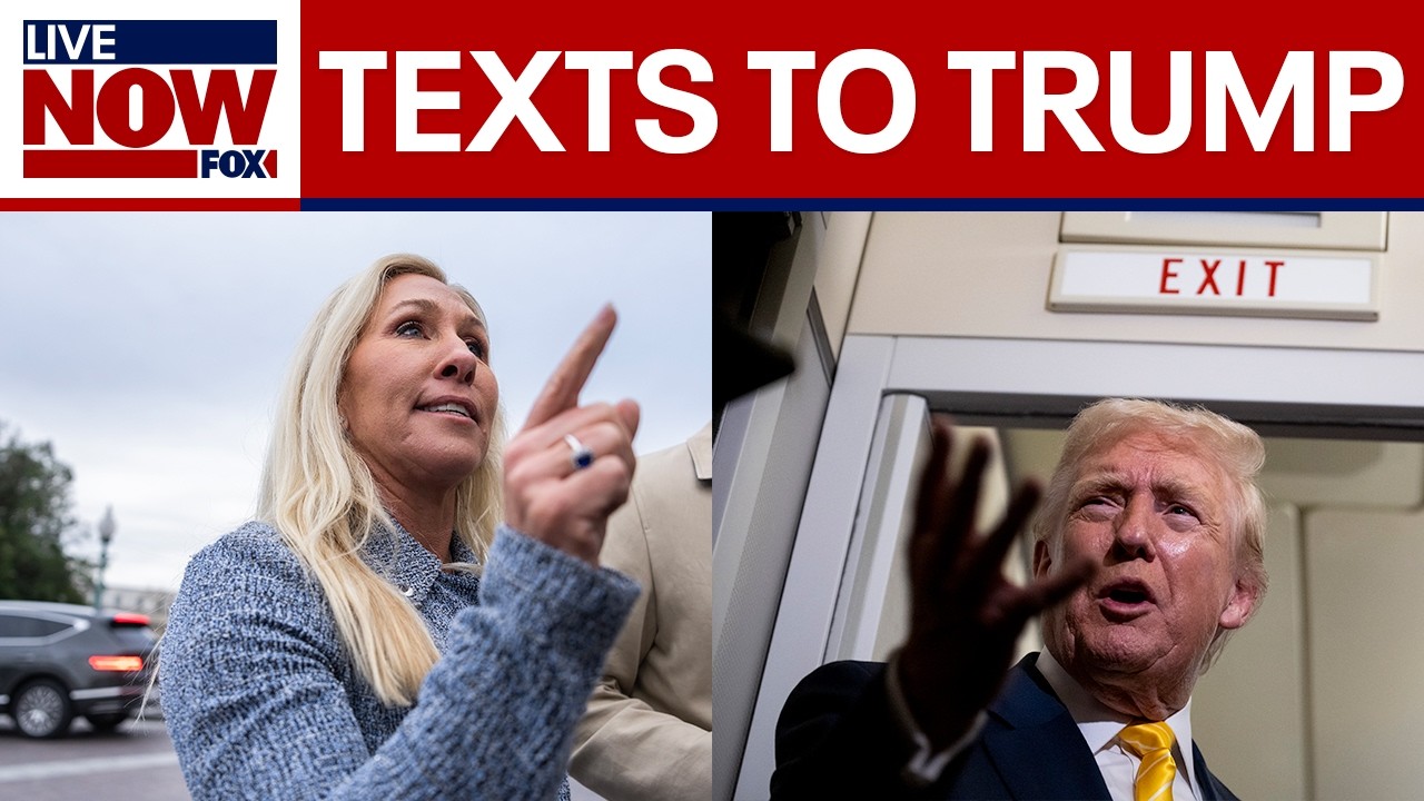 MTG reveals texts with Trump amid fiery social media feud