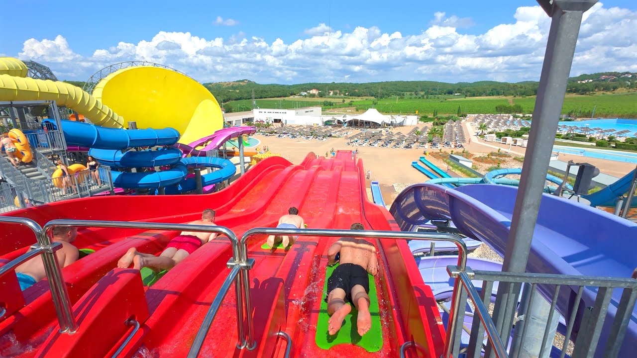 Multisurf Water Slide at Aquapark Aquacolors 🇭🇷