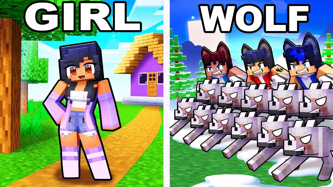 ONE GIRL at an all WOLF CIVILIZATION!