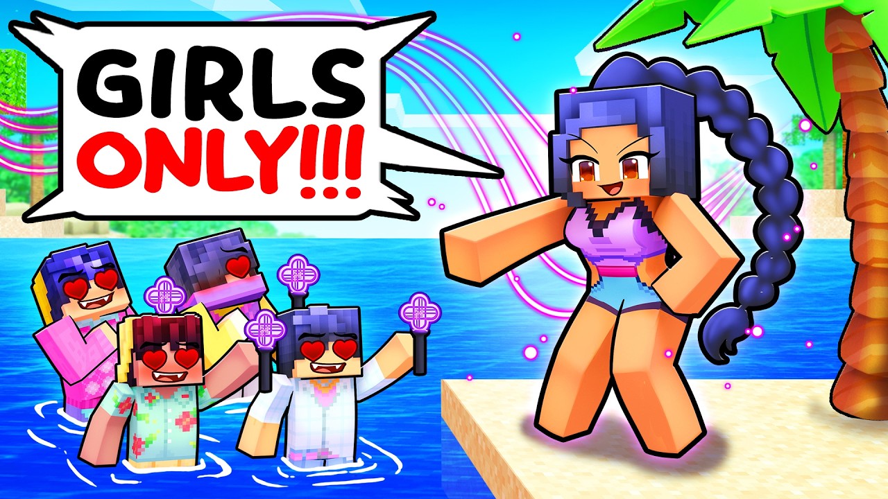 ONE GIRL on an all K-POP DEMON Island!