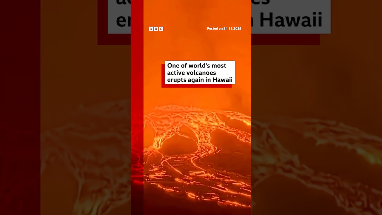 One of the world’s most active volcanoes erupts again in Hawaii. #Hawaii #BBCNews