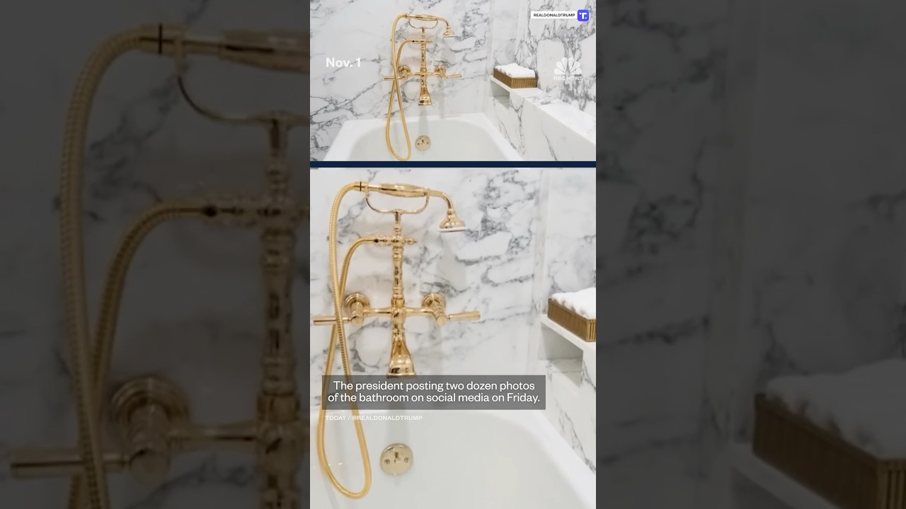 Pictures released of renovated White House bathroom