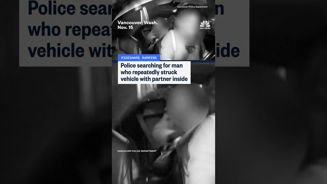 Police searching for man who repeatedly struck vehicle with partner inside