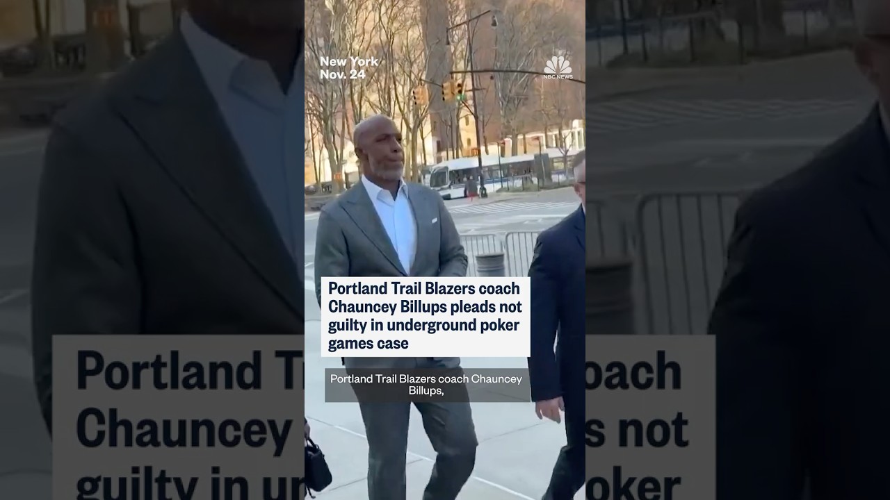 Portland Trail Blazers coach Chauncey Billups pleads not guilty in underground poker games case