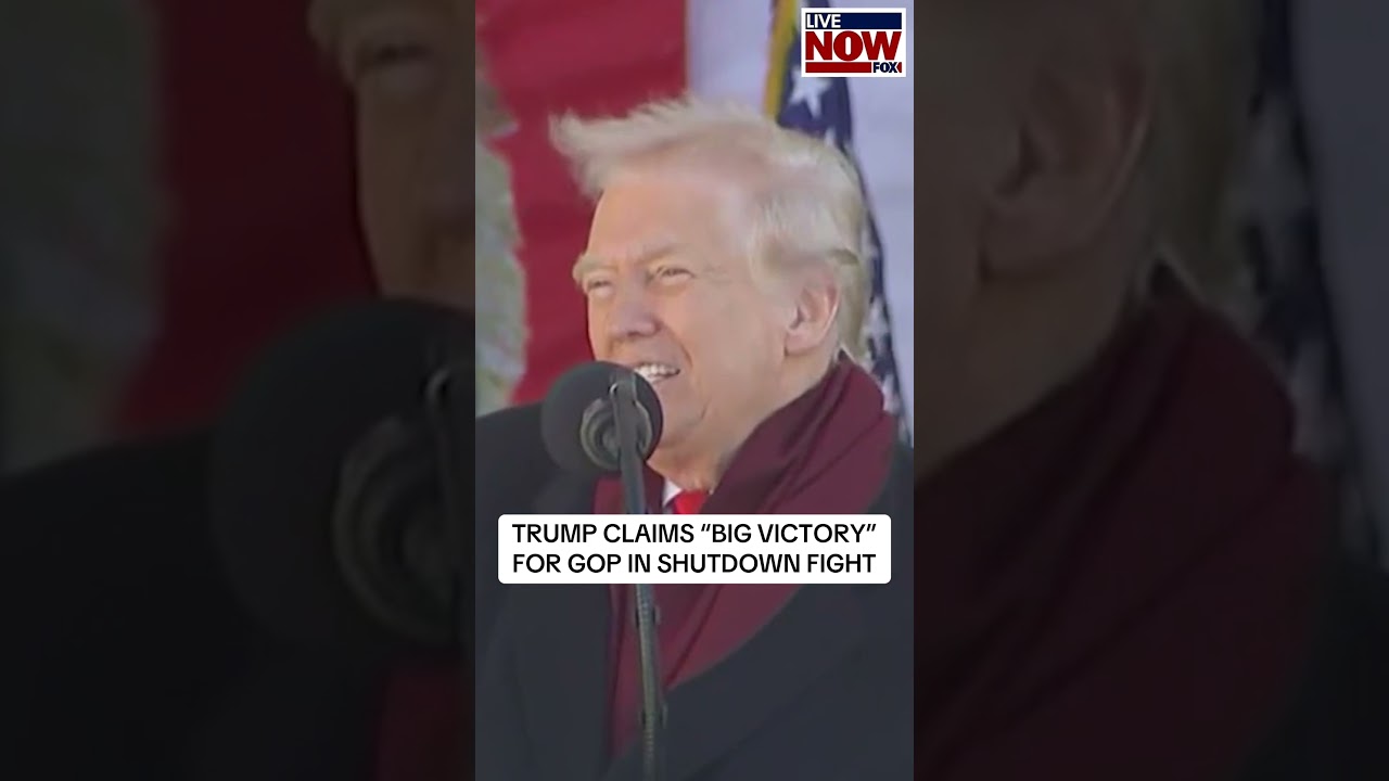President Trump congratulates Republicans on their “big victory” in the government shutdown fight.